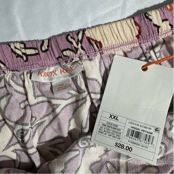 NWT $28 Knox Rose [ XXL ] Drapey A-Line Wrap Skirt in Pink‎ Floral - Picture 4 of 11